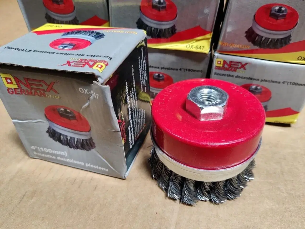 Billede 1 - 20 stk. Kraftig stålbørste til vinkelsliber.