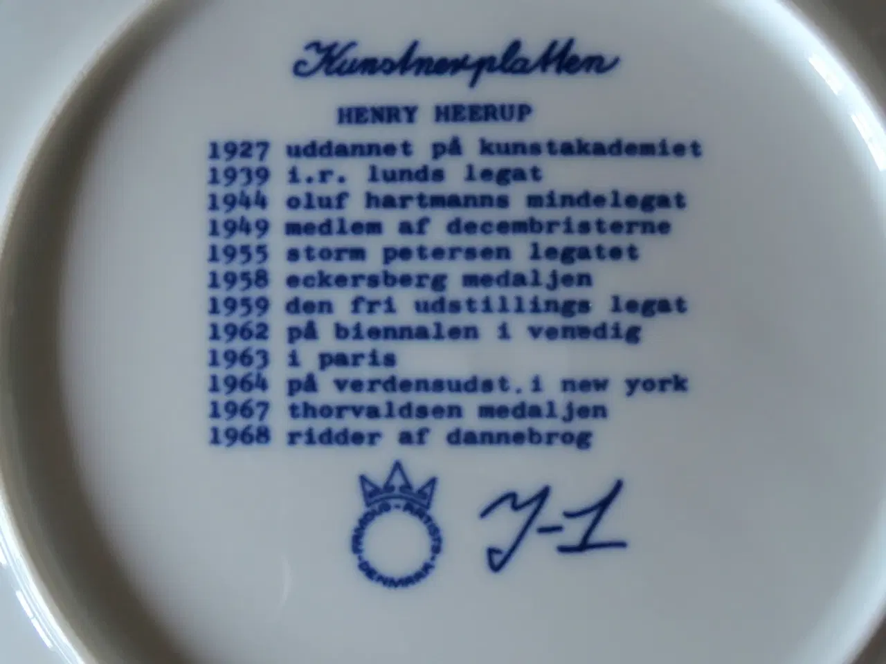 Billede 4 - 4 Heerup kunstnerplatter jul 1970