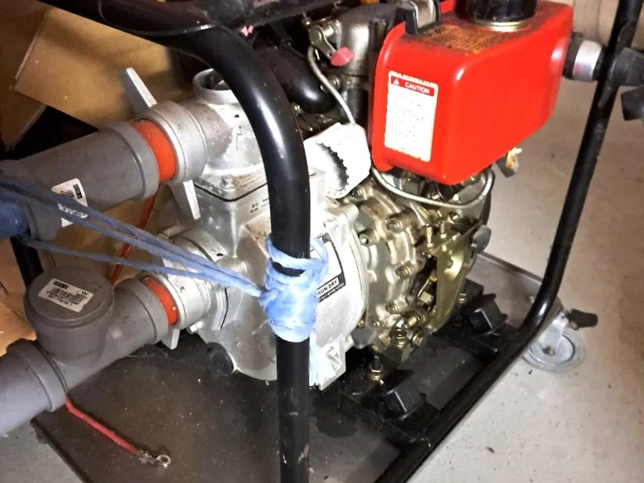 Billede 1 - Vandpumpe m. dieselmotor med selvstarter