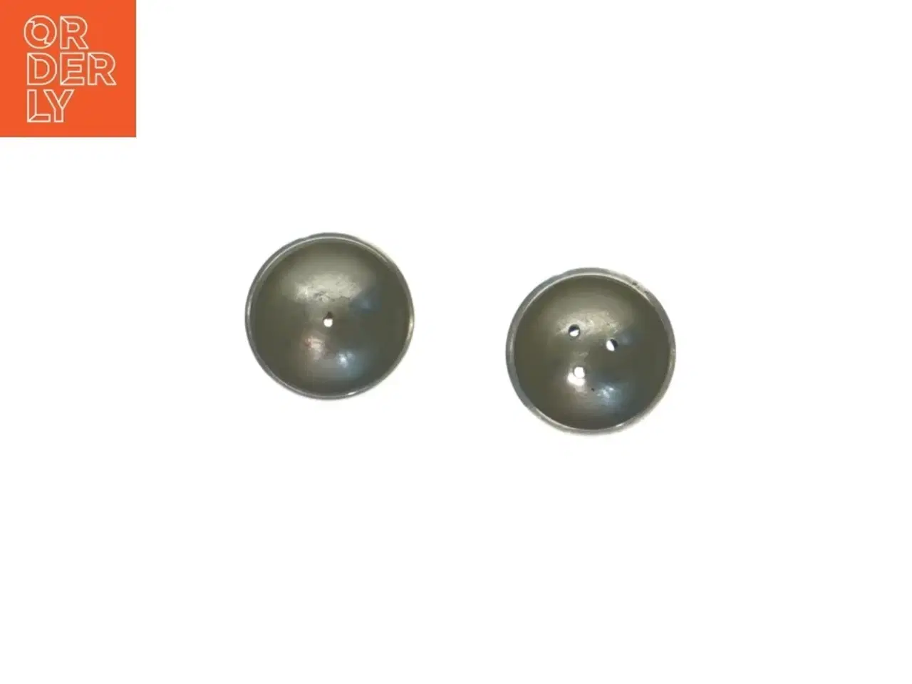 Billede 3 - Metal salt og peber sæt (str. 6,5x3 cm)