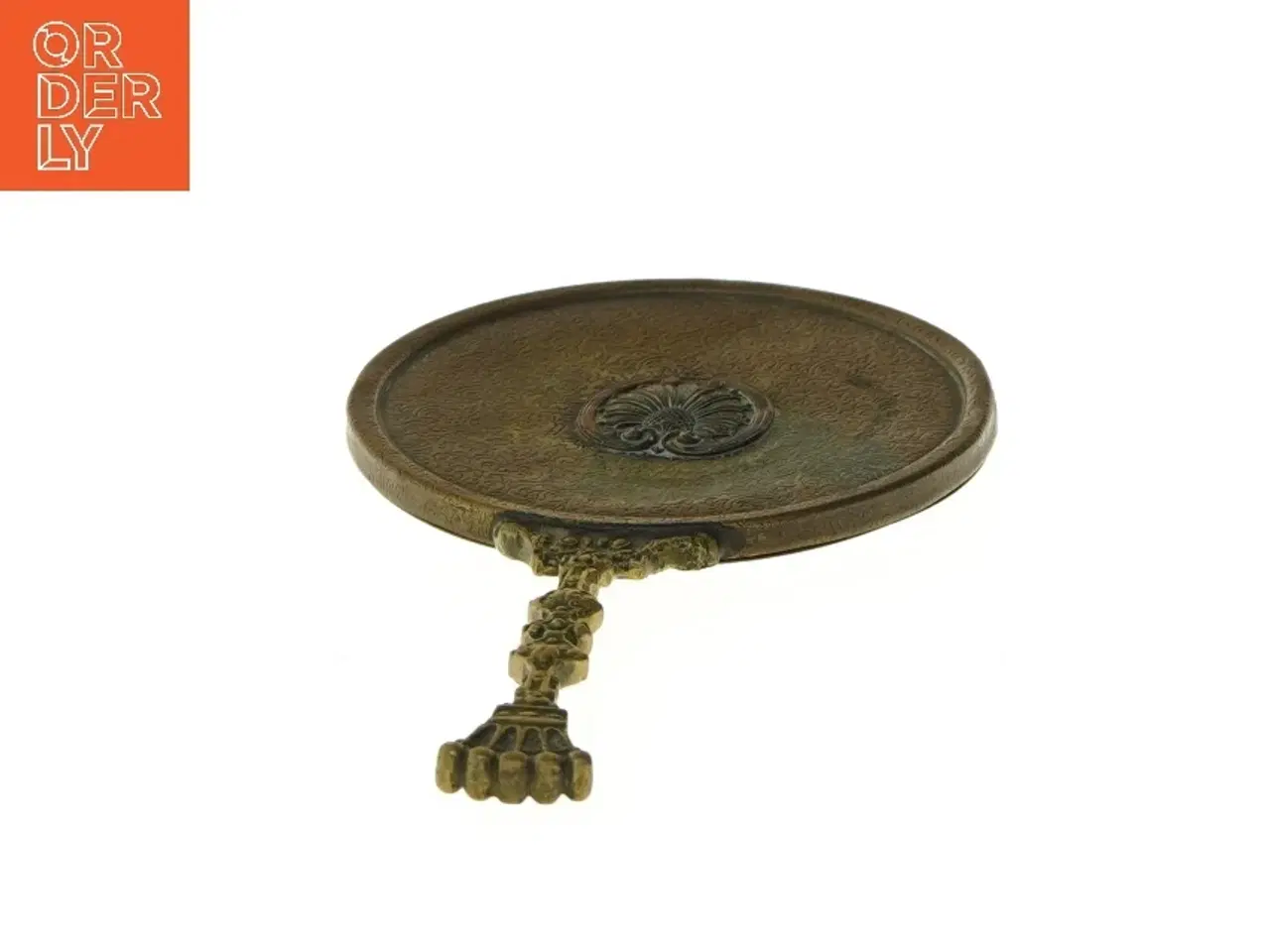 Billede 4 - Vintage håndspejl med dekorativt skaft (str. Ø 14 cm)