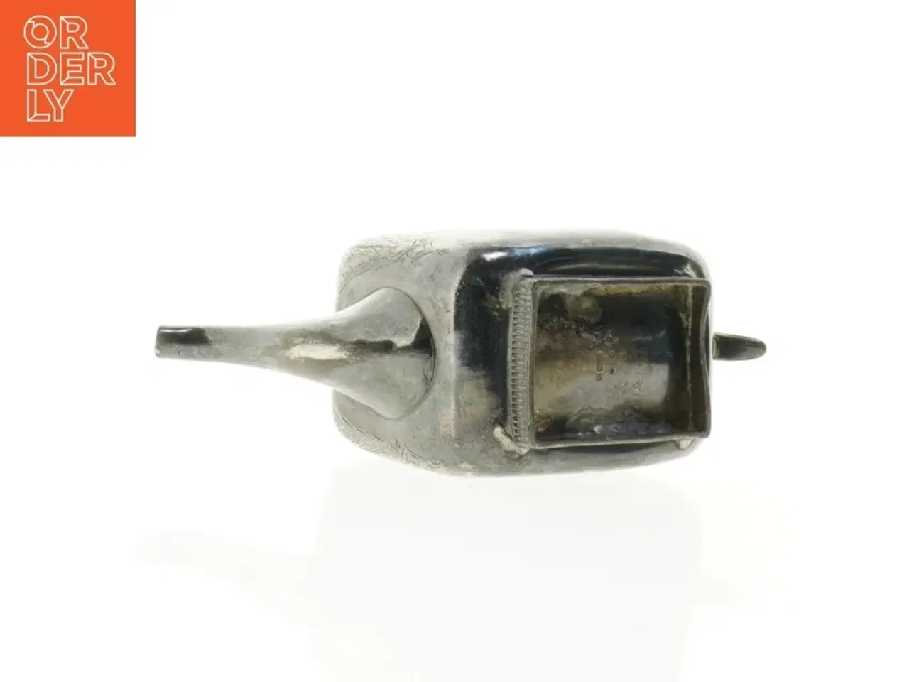 Billede 5 - Antik sølvfarvet tekande (str. 25 x 14 x 9 cm)