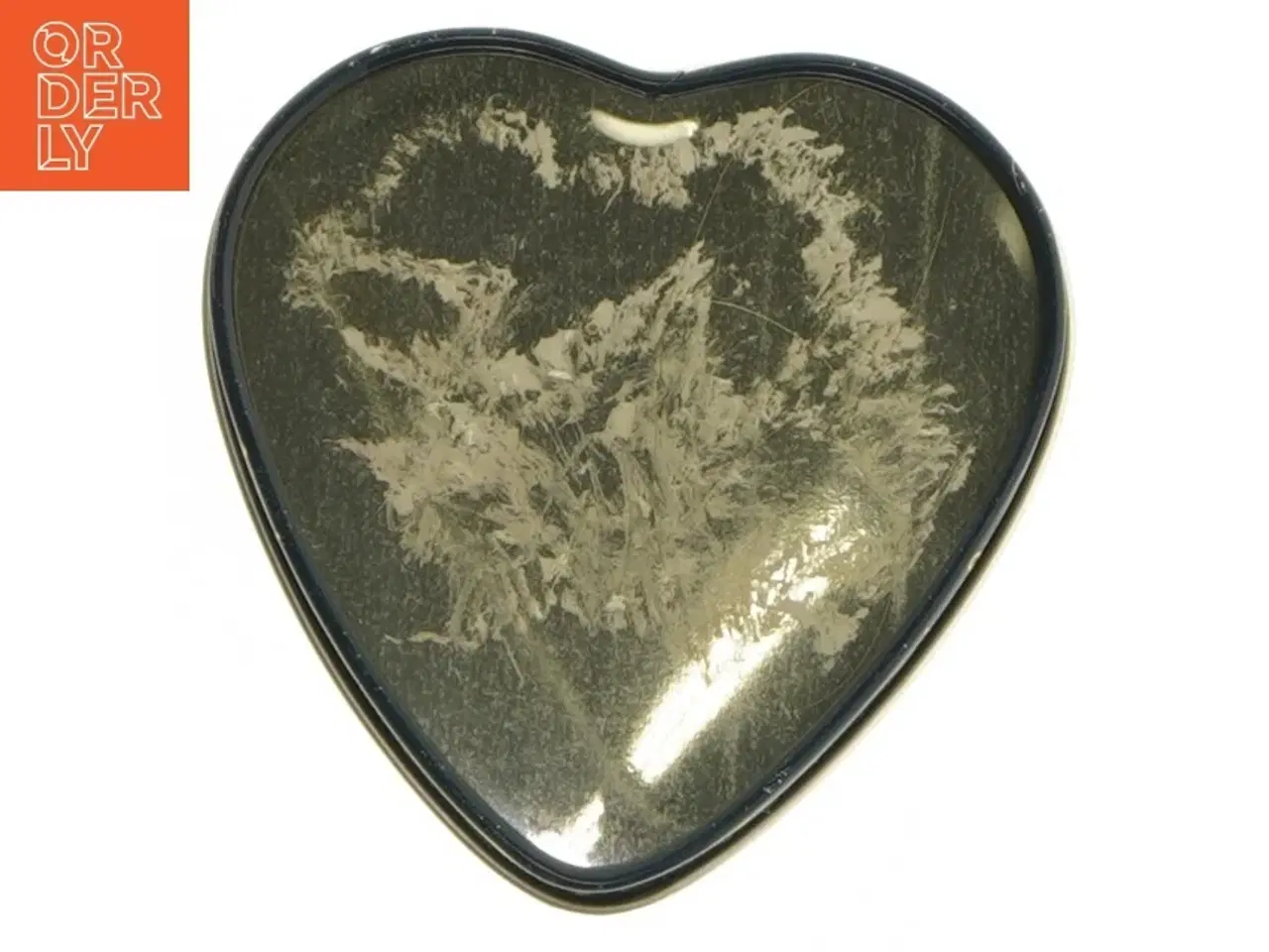 Billede 6 - Hjerteformet metalæske fra Irma (str. 9,5x9,5 cm)