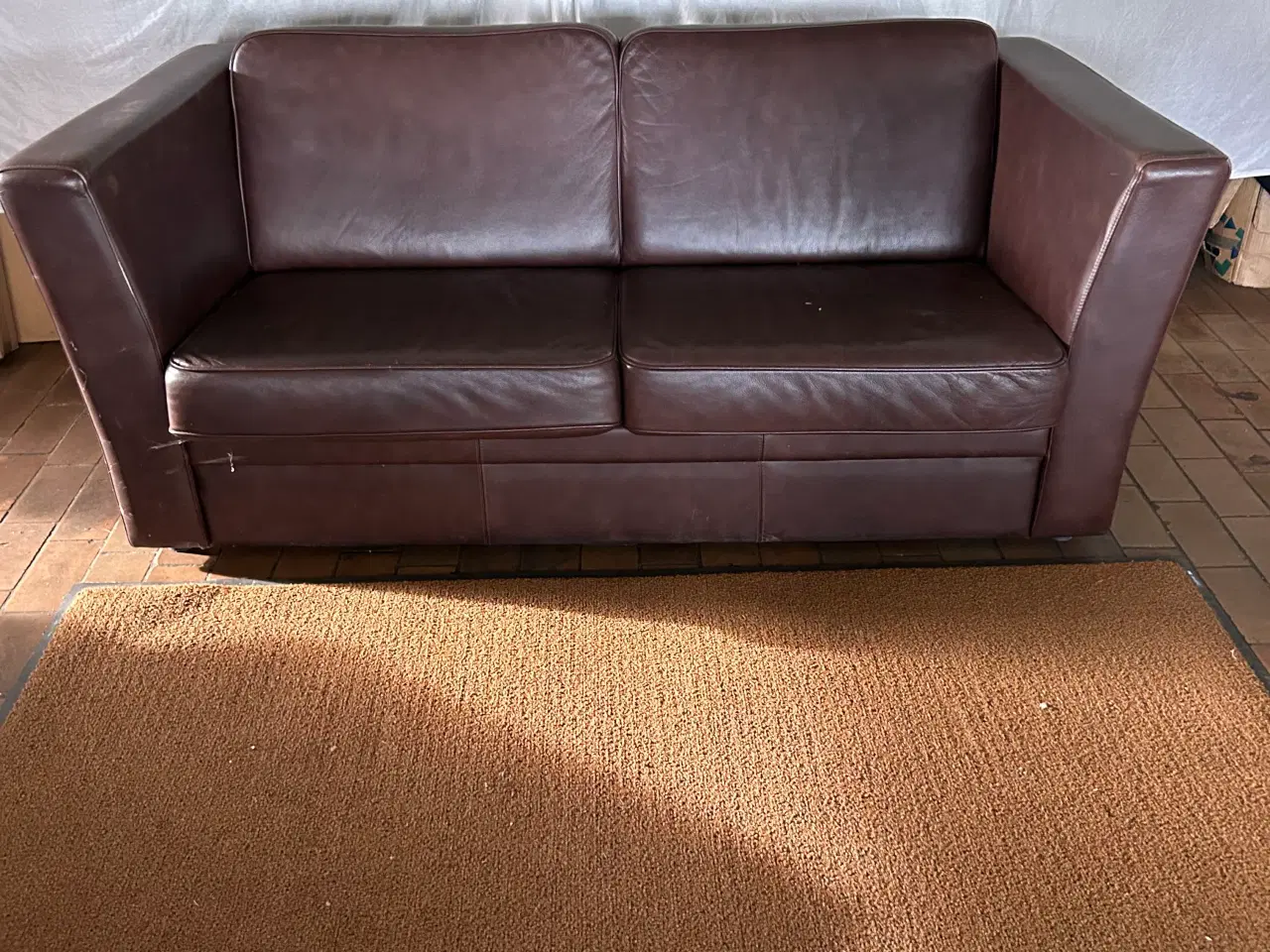 Billede 1 - Sofa læder, 2 personer