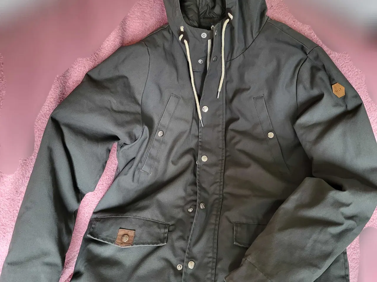 Billede 4 - RVLT Revolution vinterfrakke, olive, str. M