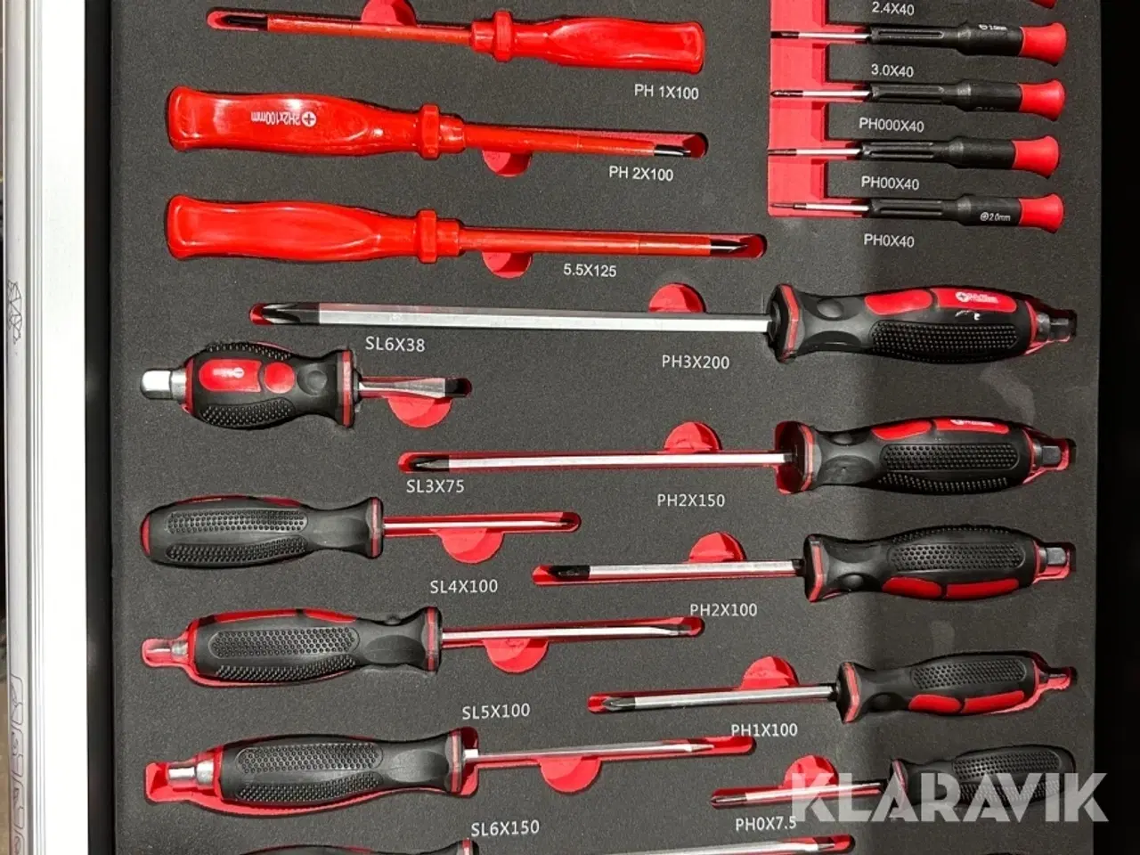 Billede 5 - Værktøjsvogn Bearsafe med 7 skuffer og 239 dele