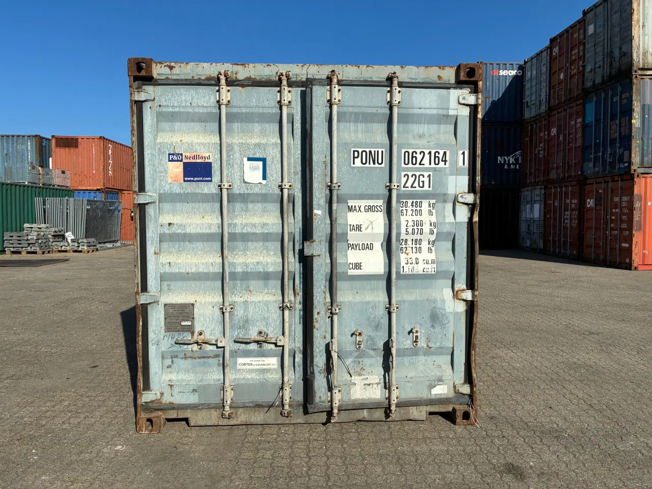 Billede 1 - 20 fods Container- ID: PONU 062164-1