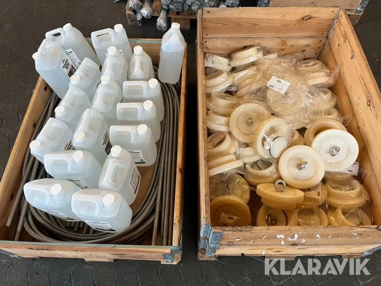 Billede 1 - Lot - belægningsrens, wire guide system og kabelbeskyttere - 2 paller