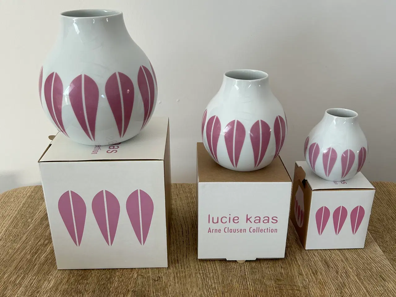 Billede 1 - 3 stk. Lucia Kaas vaser
