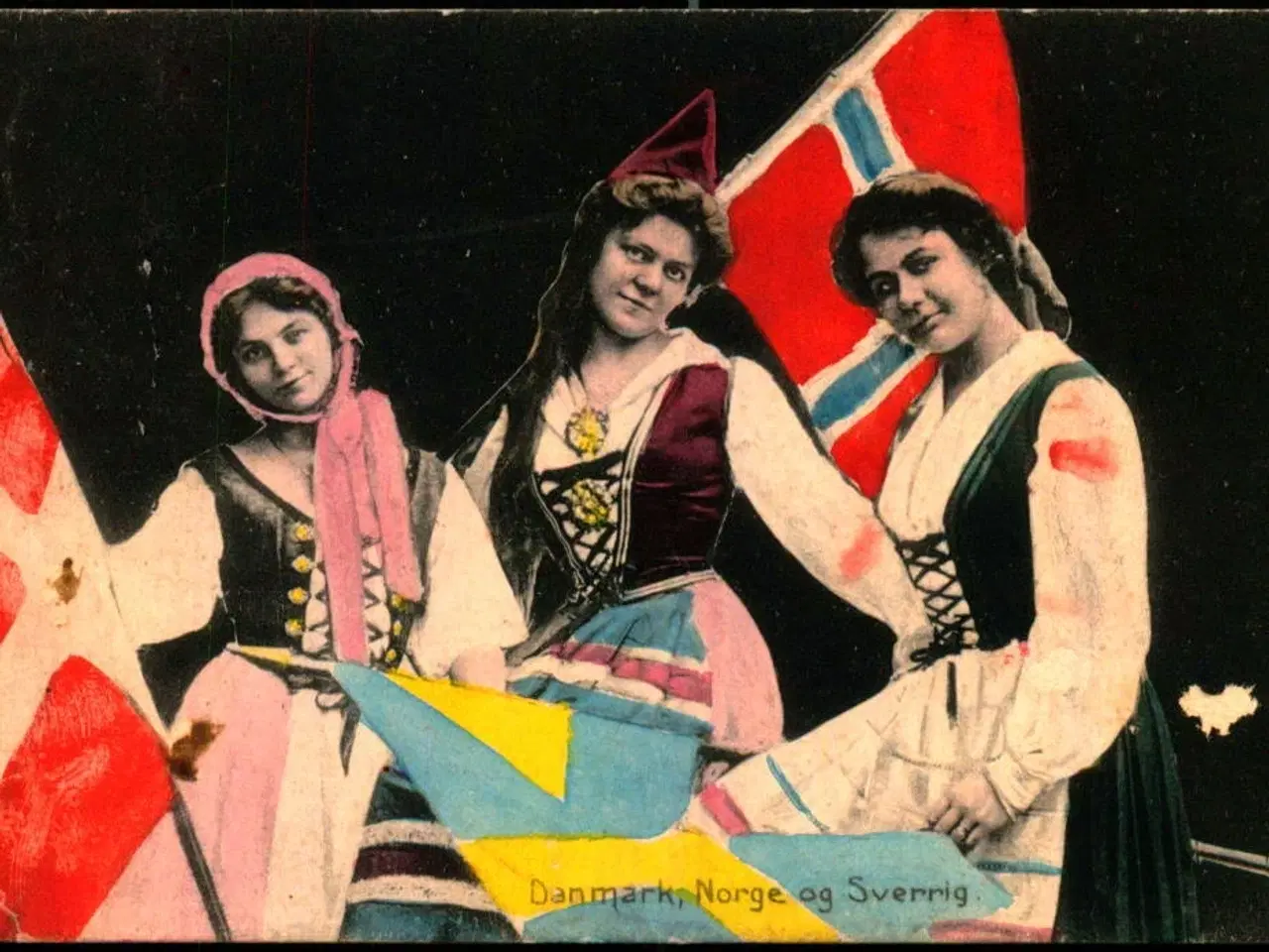 Billede 1 - Folkedragter - Danmark - Norge - Sverige - Stender 12786 - Brugt