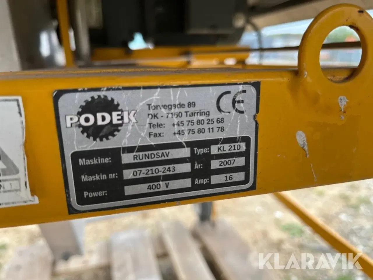 Billede 3 - Rundsav Podek KL210 til porebeton