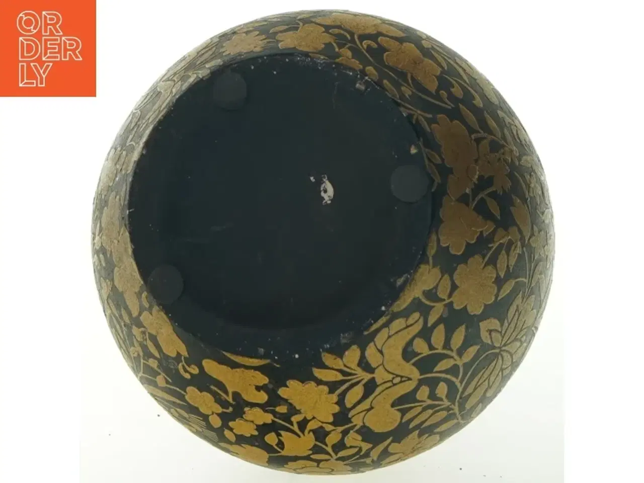 Billede 3 - Dekorativ vase med blomstermønster (str. 28x19 cm)