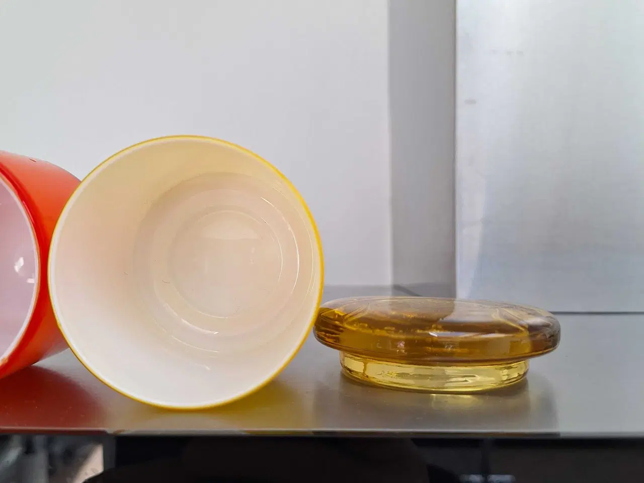 Billede 3 - Holmegaard Palet sennepskrukker 