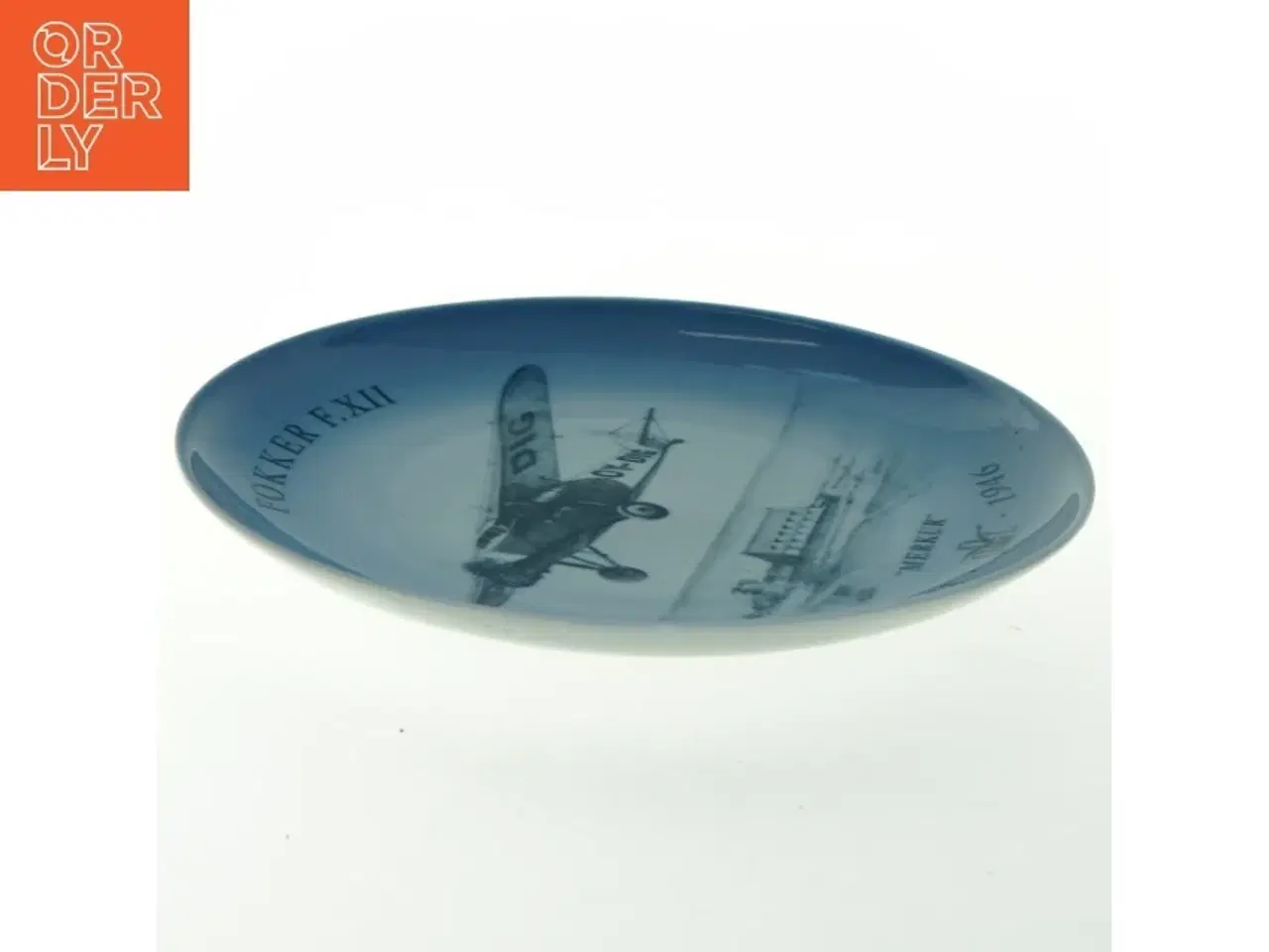 Billede 3 - B&G Fokker F.XII porcelænsplatte fra B&G (str. Ø 18 cm)