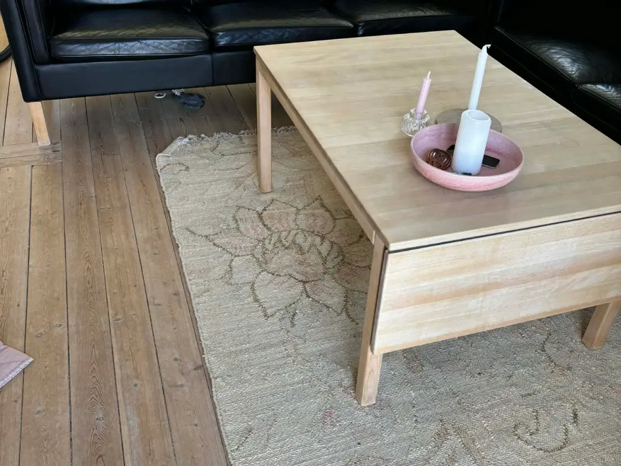 Billede 3 - Designer sofa i sort læder