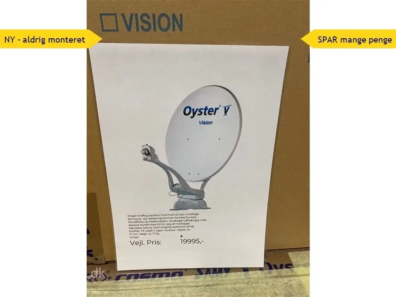 Billede 1 - - - -  Oyster fuldautomatisk parabol    Oyster Vision V 85 parabol  10000.00 kr