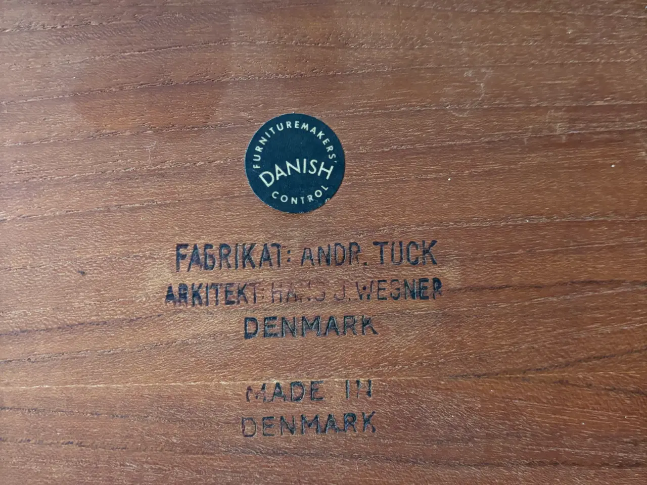 Billede 4 - Hans J Wegner - Indskudsbord TeakTræ m/Egetræsben