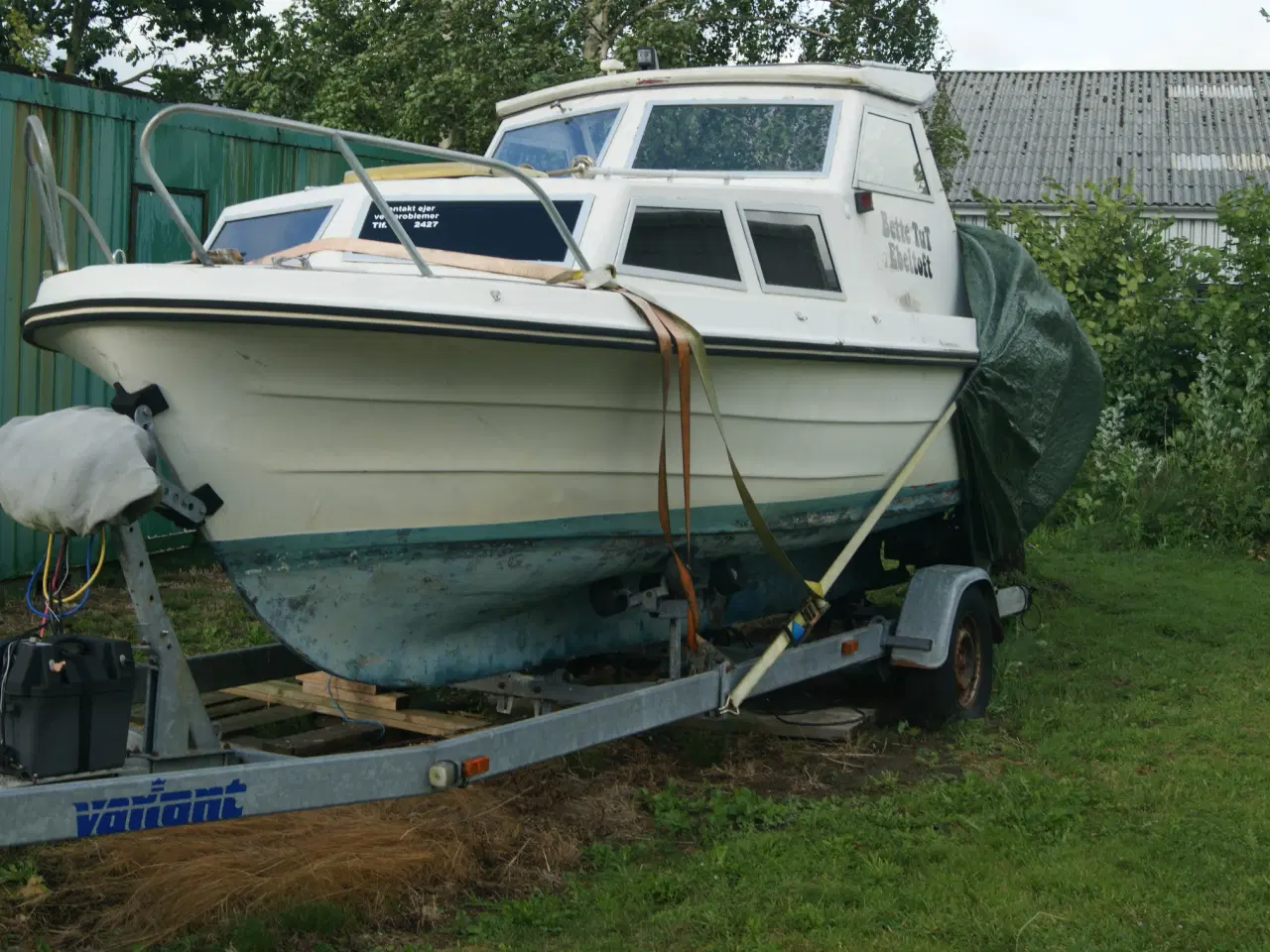 Billede 3 - Norsk Motorbåd, trænger til lidt knofedt. m. trail