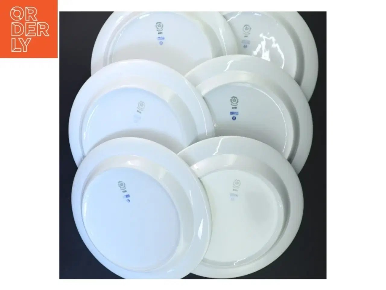 Billede 3 - 6 Royal Copenhagen hvidpot spisetallerkner (str. Ø 24 cm)