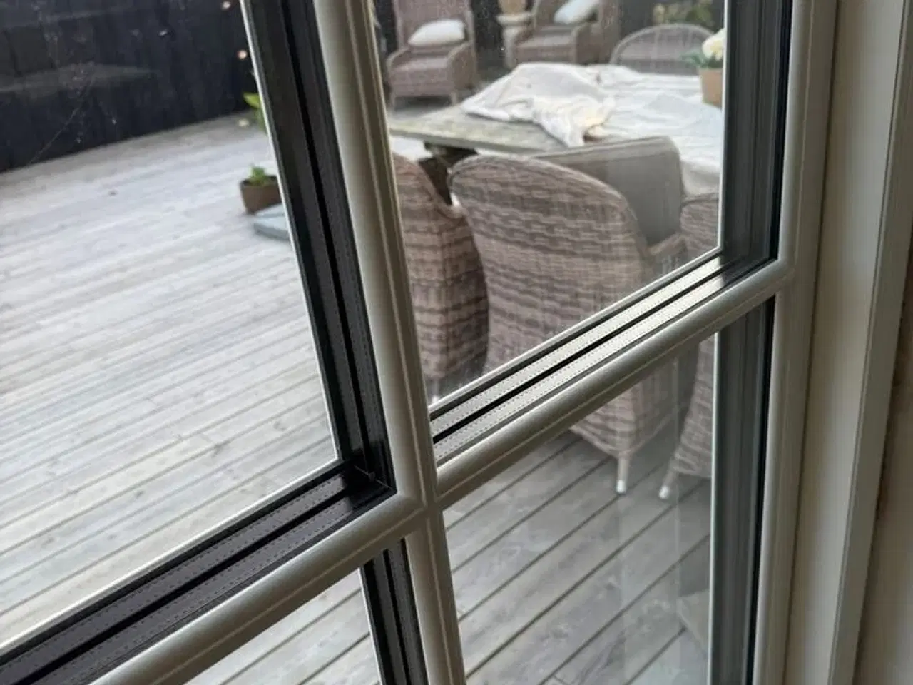 Billede 5 - Dobbelt terassedør, Krone vinduer Træ/alu MOMSFRI