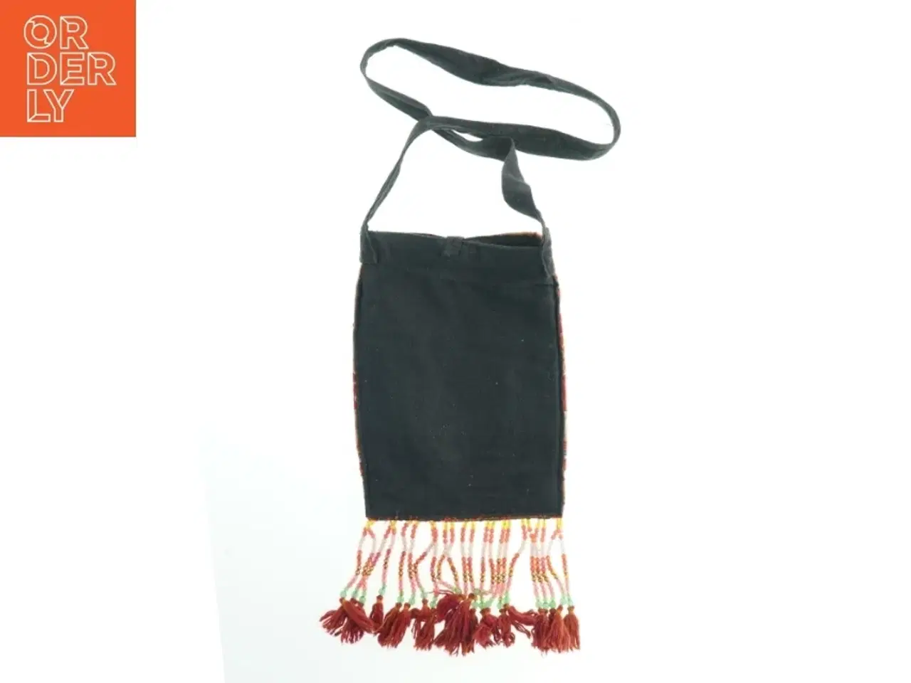 Billede 2 - Håndlavet taske med broderet mønster (str. 31x23 cm)