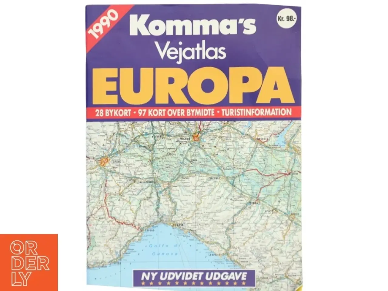 Billede 1 - Komma&#39;s Vejatlas Europa (Bog)