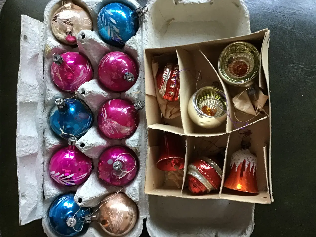 Billede 3 - Jule glaskugler som er antikke.