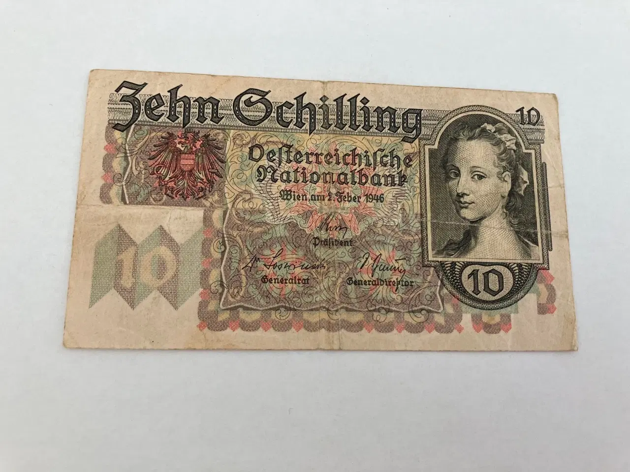 Billede 1 - 10 Schilling 1946 Austria