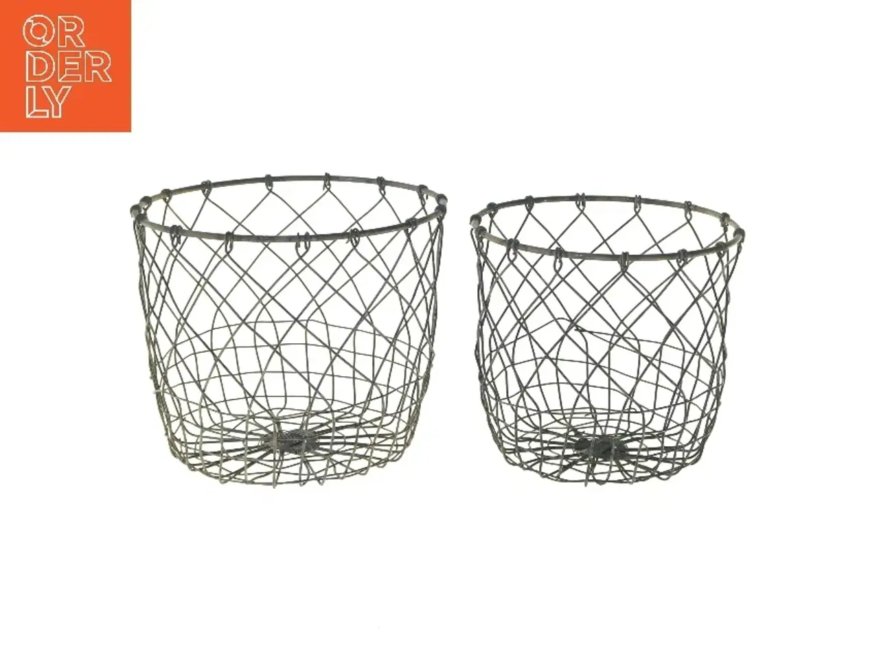 Billede 1 - Metaltråds kurve sæt (str. Ø 19 og 16 cm)