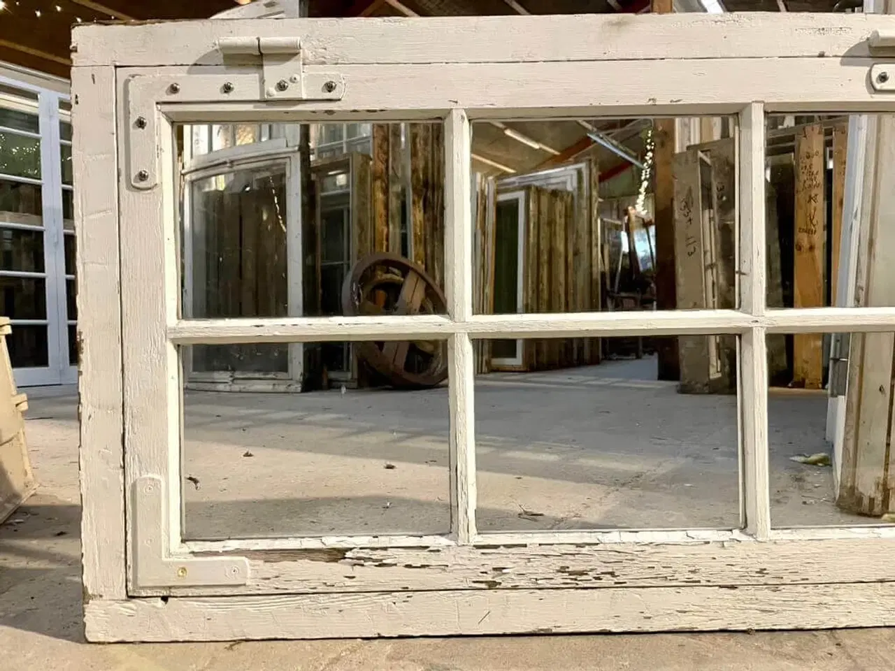 Billede 2 - Originalt, tophængt 6-ruders vindue m. karm