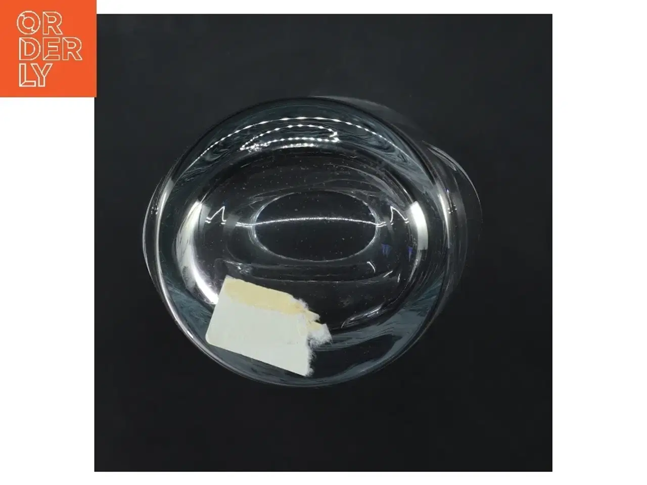 Billede 3 - Glasvase med mønster (str. 25x9,5 cm)