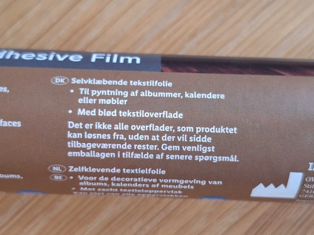 Billede 4 - Selvklæbende tekstilfolie