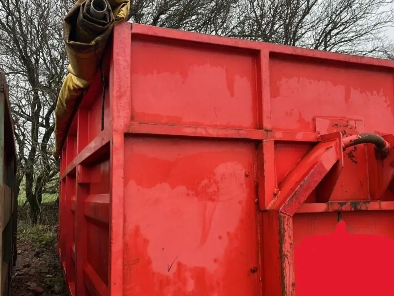 Billede 4 - Container Høje sider Rød