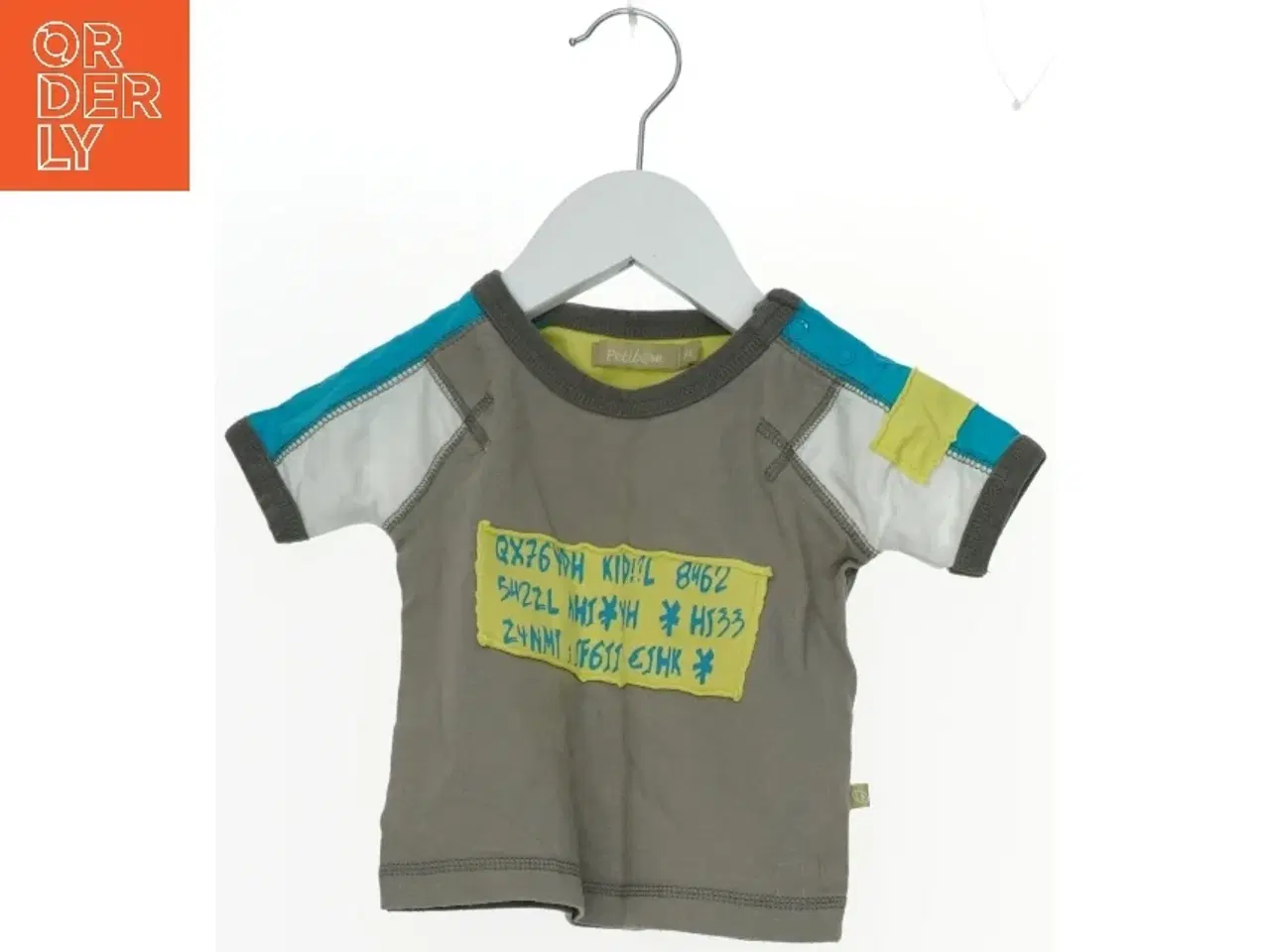 Billede 1 - Børne T-Shirt med farverige detaljer fra Petibom (str. 74)