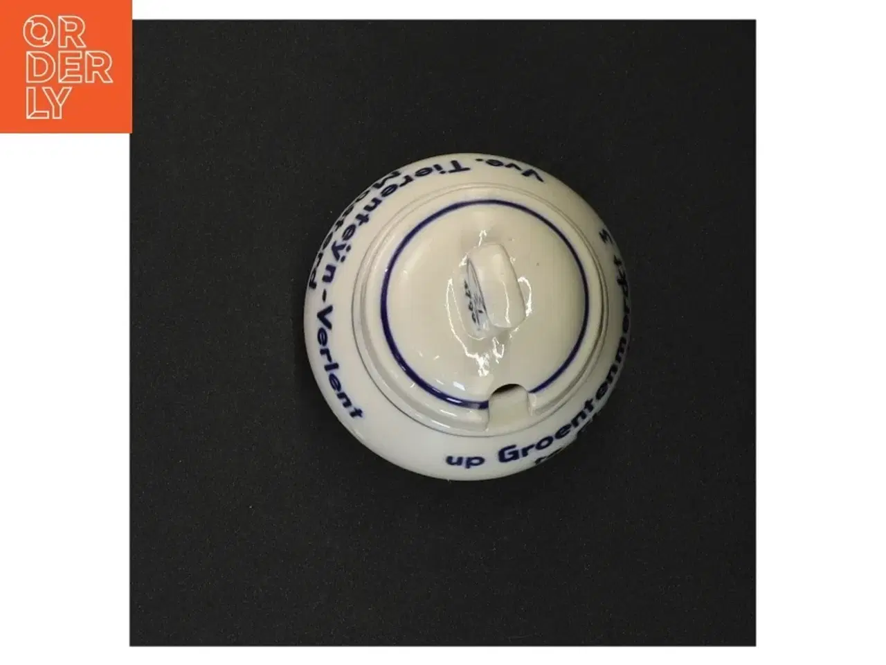 Billede 8 - Porcelænskrukke med blåt mønster (str. 10 x 7 cm)