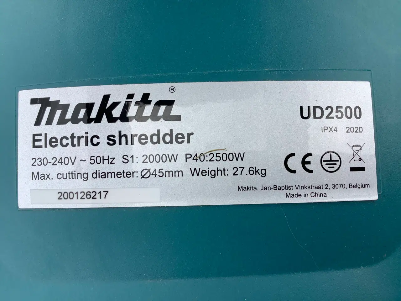Billede 7 - Makita kompostkværn UD2500