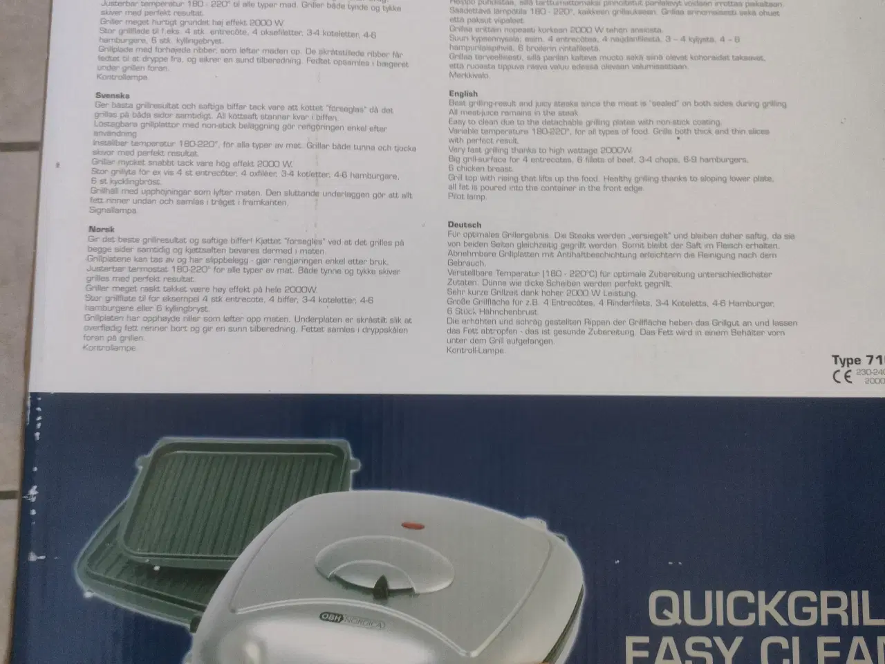 Billede 3 - Store Grill toster 