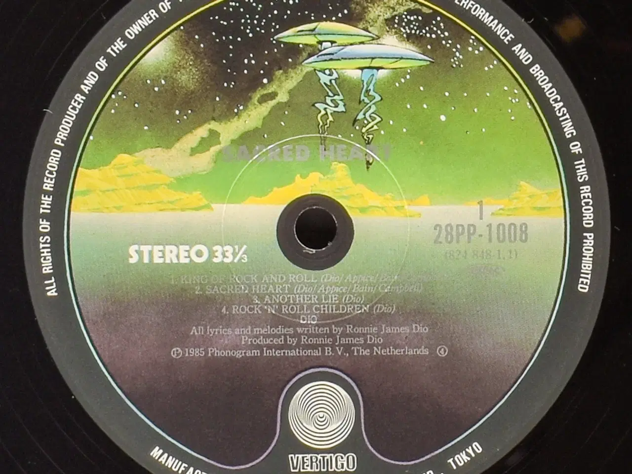 Billede 5 - Dio - Sacred Heart - LP - JAPAN 1985 - EX/VG+