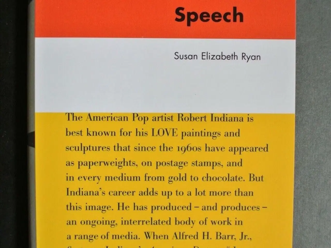 Billede 3 - robert indiana - figures of speech, by susan eliza