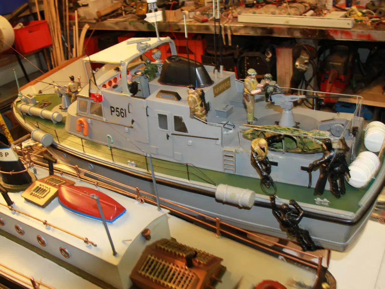 Billede 14 - Fjernstyret båd, Model Slipways KAWKAB, 1:20