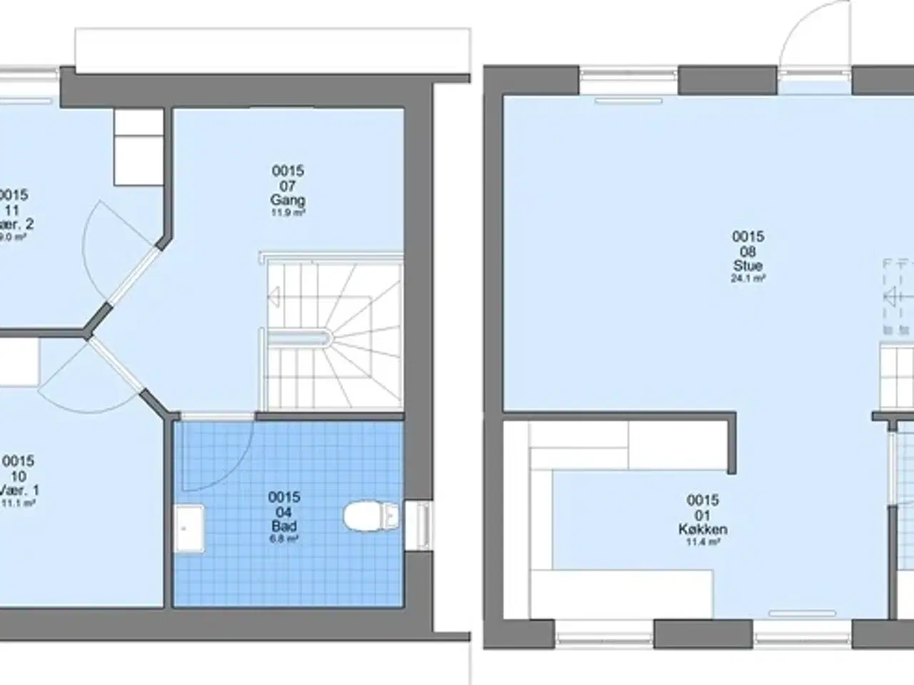 Billede 1 - 3 værelses hus/villa på 92 m2, Karup J, Viborg