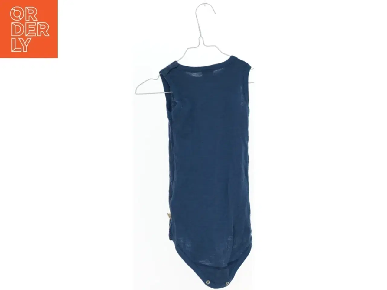 Billede 2 - Blå uldbodystocking til baby fra Dilling (str. 92)