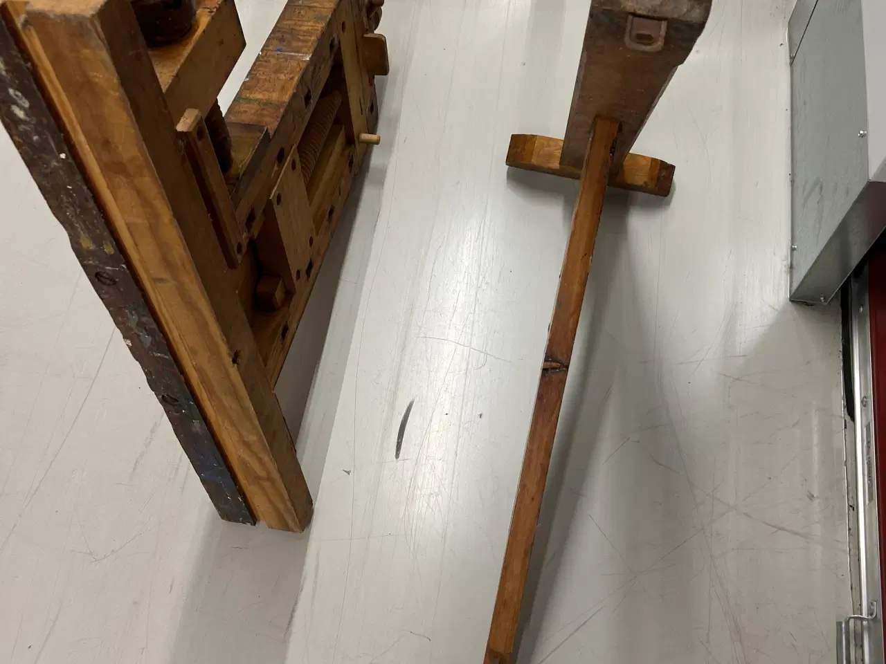 Billede 1 - Antik høvlbænk