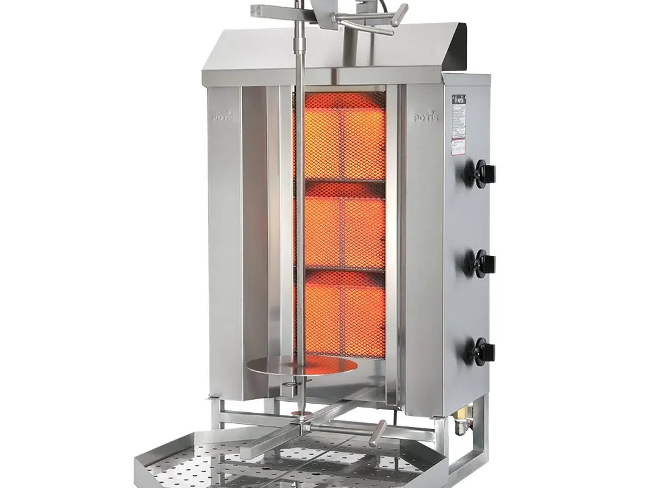 Billede 1 -  Kebab & Shawarma grill til gas – 40 kg kød