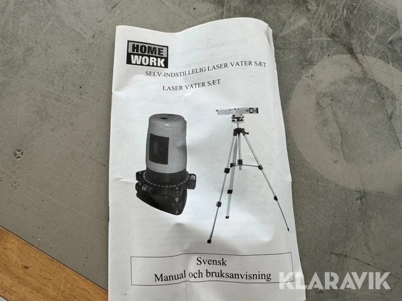 Billede 8 - Lasernivelleringssæt i kuffert Home Work