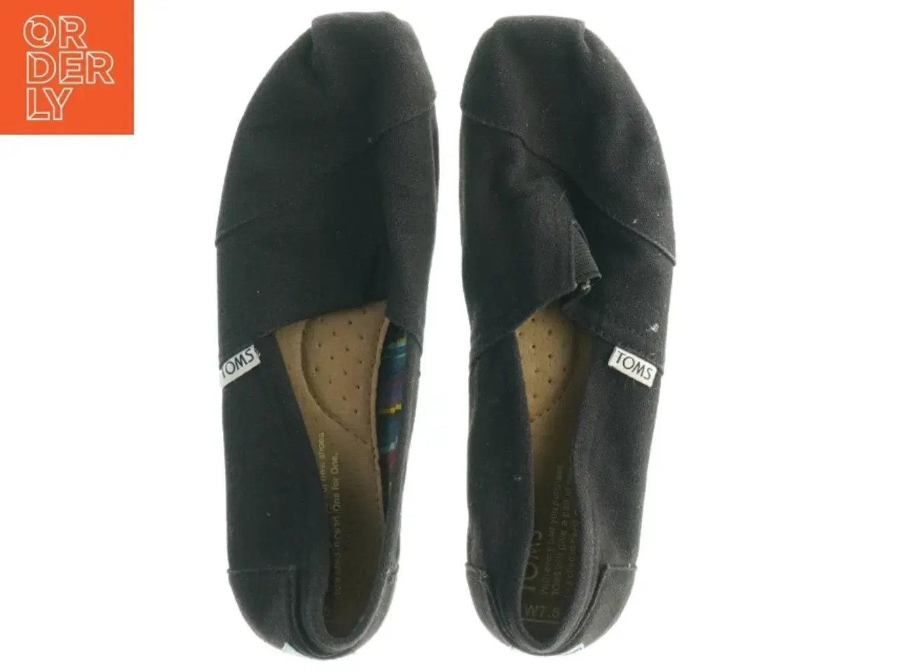Billede 2 - Sorte flade damesko fra Toms (str. 38)