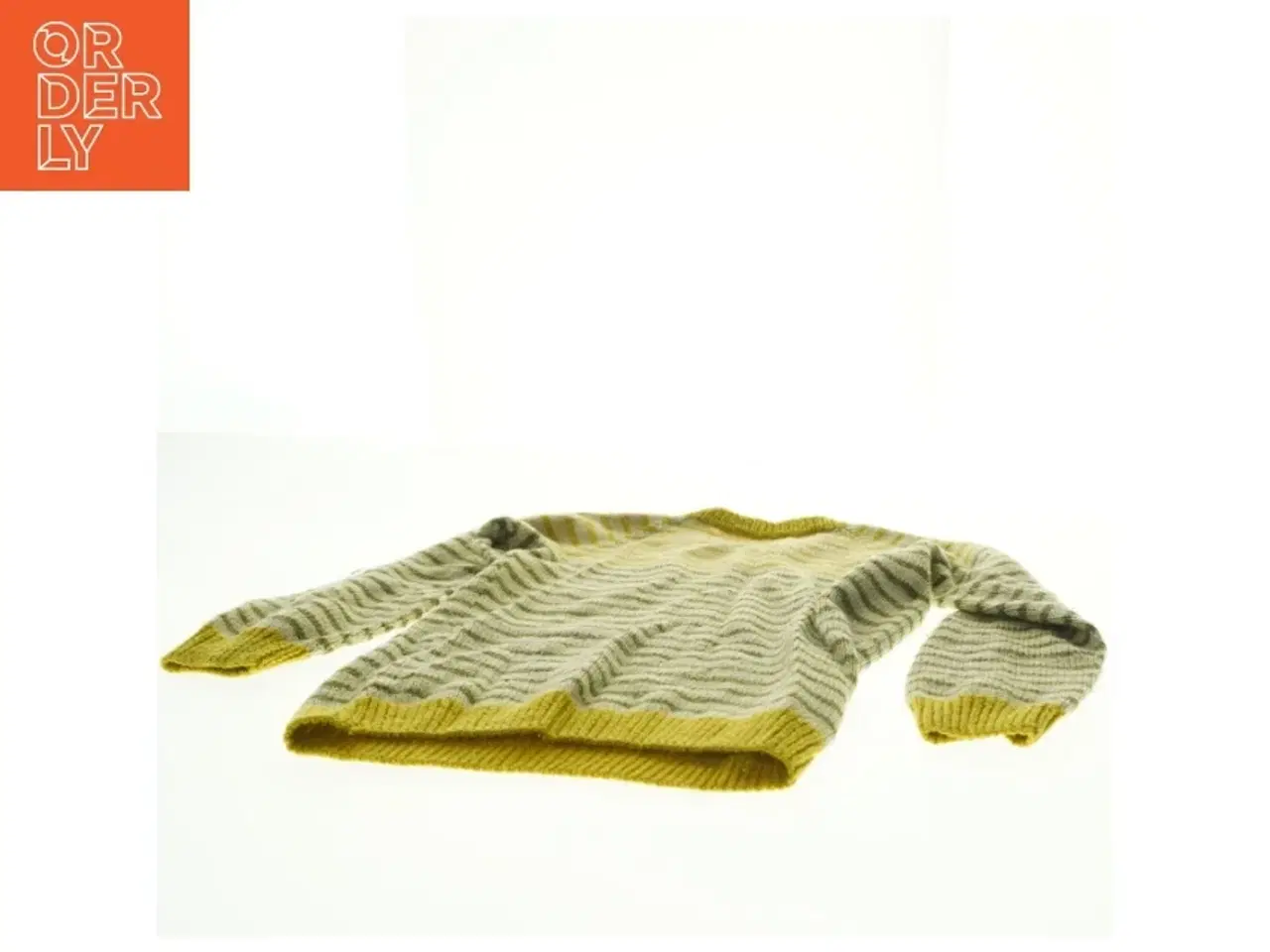 Billede 4 - Stribet strikket sweater (str. 31 x 46 cm ærme 34 cm)