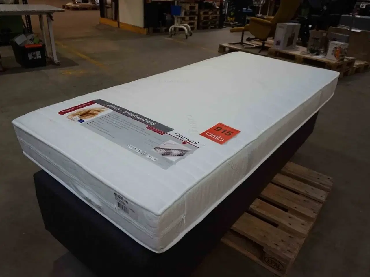 Billede 3 - Diamant 7-zoners springmadras 90x200x19 cm