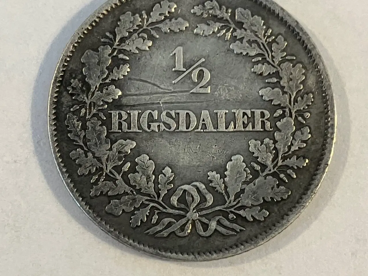 Billede 1 - 1/2 Rigsdaler 1855 VS Danmark