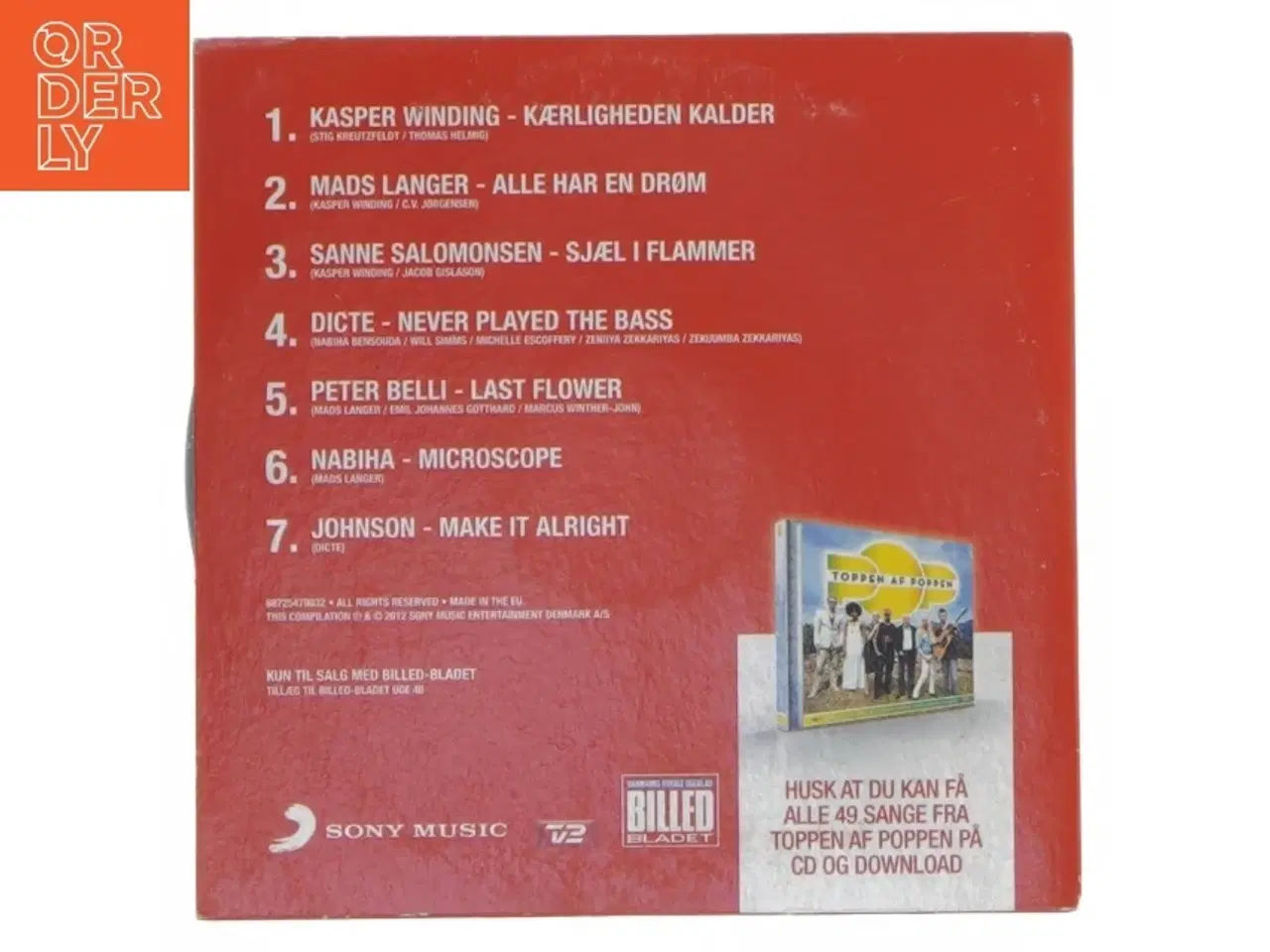 Billede 2 - Toppen af Poppen 3 CD fra Sony Music